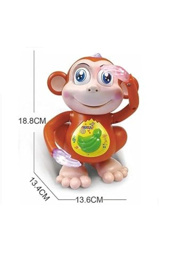 Dancing Monkey Musical Toy for Kids, Interactive Educational Toy with Light and Sound Effects, Moving Hands and Legs, Sensory and Motor Skills Development Toy, Made of Safe ABS Plastic, Suitable for Kids 12+ Months - Image 4